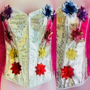 💖Metallic Corset Bustier Top💖